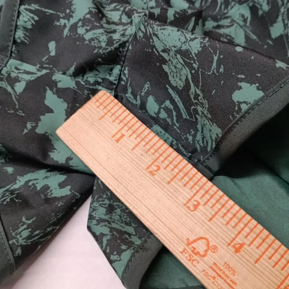 Nike One Tempo Running Shorts Women's XL XLarge Green Printed Dri-FIT FZ3482-338
